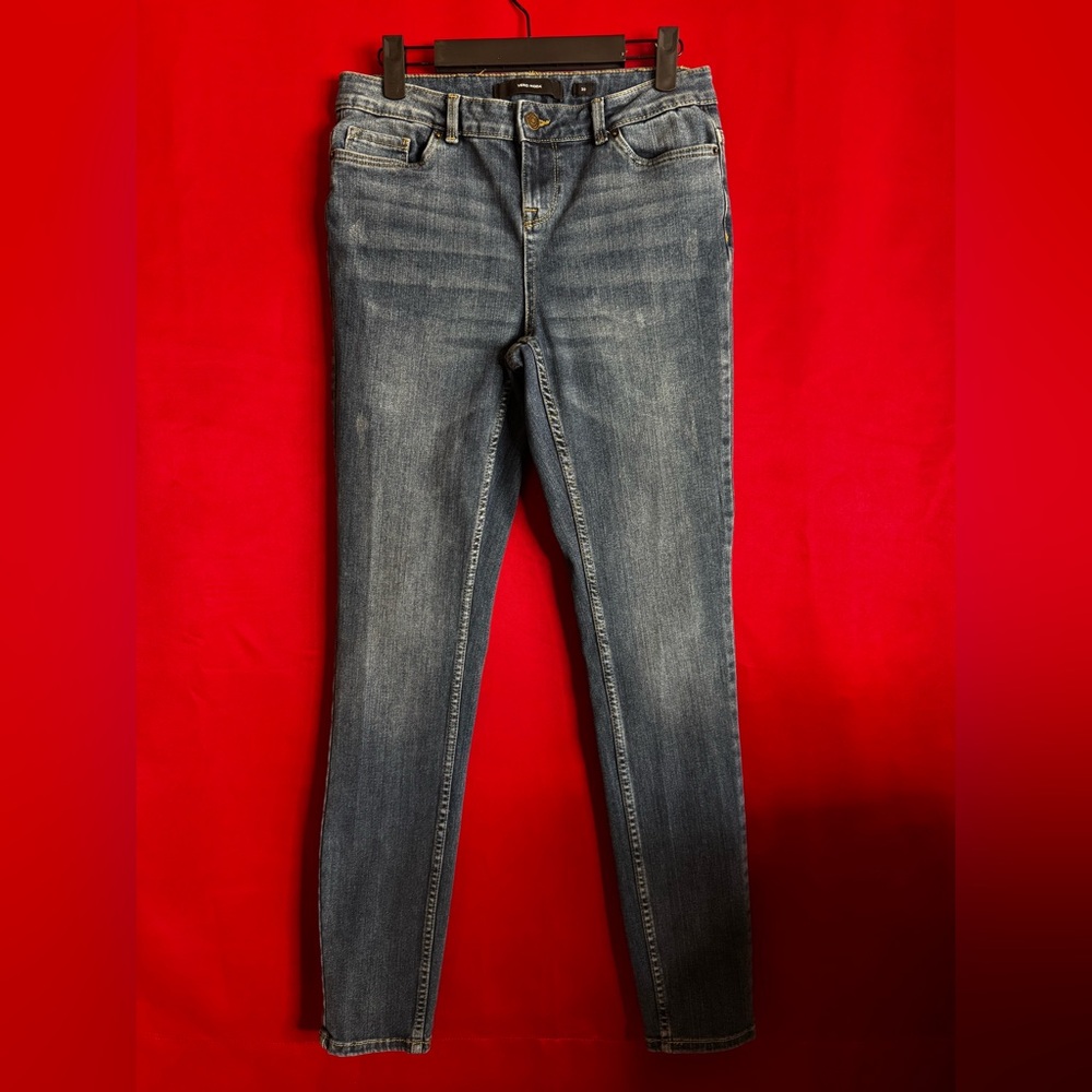 #324-🔥VERO MODA Dark Blue Skinny Jeans Size 30 in EUC!